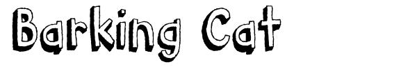 Barking Cat font preview